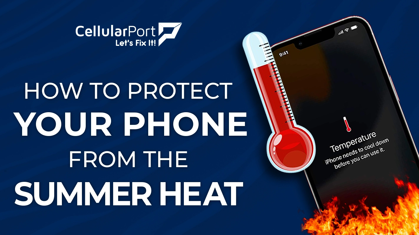 How to protect your phone from summer heat by avoiding direct sunlight and overheating.